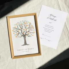 ウェディングツリー&結構証明書(説明書つき)セット