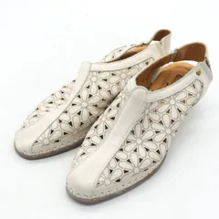 ピコリノス サンダル ストラップ 靴 シューズ 白 レディース 37サイズ ホワイト PIKOLINOS 【中古】