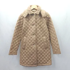◇ ⊇ Traditional Weatherwear キルティング フード取り外し可能 長袖 ジャンパー サイズ34 キャメル系 レディース E  【1503060044032】