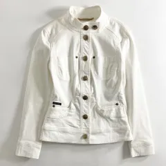 30a28 DOLCE&GABBANA  ドルチェアンドガッバーナ ストレッチジャケット 36 ホワイト 金ボタン カバーオール イタリア製のサムネイル