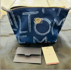 A【TOMMY HILFIGER】 トミー ミニバッグ ポーチ  ブルー かわいい ファッション おでかけのサムネイル