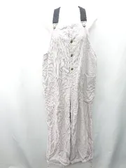 ◇ Θ niko and … ニコアンド コットン100% サロペット サイズM ライトパープル系 レディース E  【1409100014778】