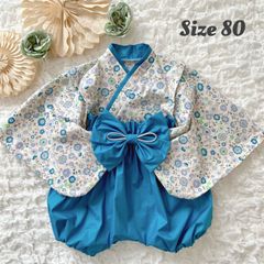 ベビー袴　70サイズ　コットンレーヨン刺繍　ハンドメイド 0a377d517c983b10d6eb53c927306e