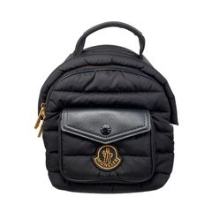 美品☆ MONCLER 2WAY リュック ショルダーバッグ ワッペン 黒 - メルカリ