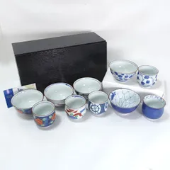 有田焼　彩窯 ◆【和食器】有田焼/彩窯 古代絵変り食事揃（5客） S8062-2 すまい 雑貨 有田焼 ギフト【未使用】 のサムネイル
