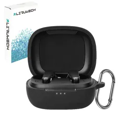【特価セール】For EarFun Air Pro 3ケースカバー LIRUWECH EarFun Air Pro 3 ケース シリコン製 全面保護 落下防止 キズ防止 耐衝撃 装着充電可能 軽量小型 カラビナ付き EarFun Air Pro 3 case