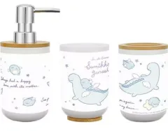 【中古】雑貨 とかげとおかあさん 洗面3点セット 「すみっコぐらし」