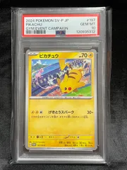 PSA10　ピカチュウ PROMO SV-Pプロモカード 120/SV-P　ジム PSA10】 ピカチュウ (プロモ) {120/SV-P} [SV] - magi通販