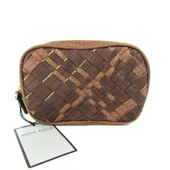アンクライン ポーチ 未使用 メッシュ 小物入れ ブランド レディース ブラウン ANNE KLEIN 【中古】のサムネイル