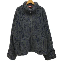 【東店755-295-2411】DIESEL 23AW Sweatshirts S-LUCK 総柄ボアフリースジャケット ディーゼル