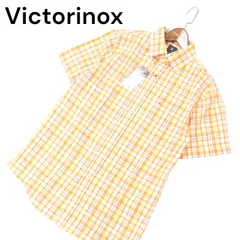 【新品 未使用】 Victorinox ビクトリノックス 春夏★ チェック 半袖 ボタンダウン シャツ Sz.S メンズのサムネイル