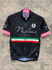 JH657 ナリーニ NALINI 半袖サイクルジャージ Sサイズ 黒