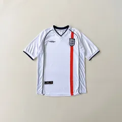 アンブロ　02-04年モデル　イングランド代表　ゲームシャツ　ユニフォーム　UMBRO England football  jersey Lsize　T594 A5