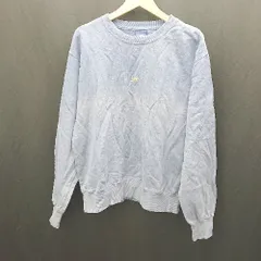 ◇ ⊇ Lee リー ロゴ刺繍 長袖 トレーナー サイズMEDIUM ブルー メンズ E  【1412260024716】