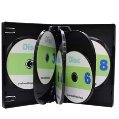 【人気商品】8枚収納 28mm厚 DVDトールケースブラック3個セット DVDケース CDケースやブルーレイケースとしても使える