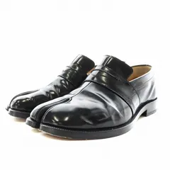 メゾンマルジェラ 22 Maison Margiela 22 タビ ローファー モカシン レザー 37 24.0cm 黒 ブラック S58WR0035 /AN14のサムネイル