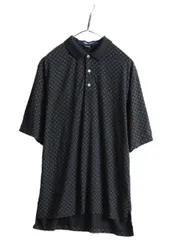 【お得なクーポン配布中!】 90s ポロ ゴルフ ラルフローレン 総柄 半袖 ポロシャツ M ドット 水玉