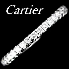 【新品仕上げ】カルティエ　ダムール　ダイヤ　PT　エタニティ　リング　48号 カルティエダムールリング エタニティ#48 レディース リング・指輪 8号