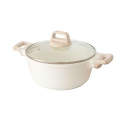 ♪新品＆未使用＆未開封♪ 両手鍋 24cm 卓上鍋 ih 蓋セット IH～ガス火対応 深型 キッチン 蓋付き 両手なべ 簡単調理 蓋 鍋 軽い キッチン用品 煮物 カレー passo-s24