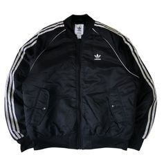 adidas ブラック　ma-1 XL アディダスオリジナルス SST ボンバージャケット 中綿