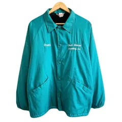 USA製 Wear Guard コーチジャケット ボアライナー スナップボタン ナイロンジャケット エメラルドグリーン Lサイズ No.H112