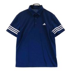 サイズ：L ADIDAS GOLF アディダスゴルフ 2024年 半袖ポロシャツ  ネイビー系 [240101487305] ゴルフウェア メンズ ストスト