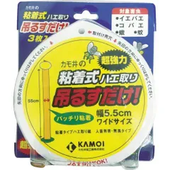 カモ井 粘着式ハエ取り 吊るすだけ 3個入 ×2セット