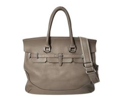 PELLE MORBIDA ペッレモルビダ　被せ付ボストンバッグ