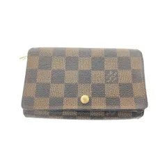 ▼▼LOUIS VUITTON ルイヴィトン レディース 二つ折り財布 L字ファスナー ダミエ ポルトモネ・ビエ トレゾール N61730 ブラウン