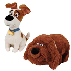 TY ビーニーベイビーズ PETS ペット Mサイズ ぬいぐるみ マックス デューク 2Pセット マスコット 子供用 キッズ 映画 キャラクター 動物 グッズ プレゼント ギフト クリスマス バースデー かわいい 人形 女の子 男の子 