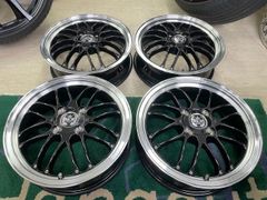 中古ホイール4本セット！レアマイスター ブルネッロ 15インチ 4.5J +45 PCD100-4H タント、ウエイク、N-BOX、N-ONE、ゼスト、スペーシア