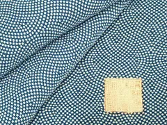 平和屋着物▽服部染工　江戸小紋　単衣　立分銅　正絹　逸品　AAAV2615fy