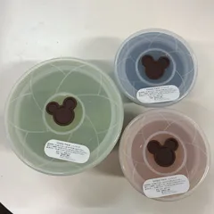ディズニー　陶器　レンジパック　3点セット