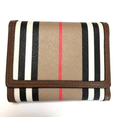 ⭐超美品⭐ＢＵＲＢＥＲＲＹ　チェック柄　コンパクトウォレット　三つ折り財布