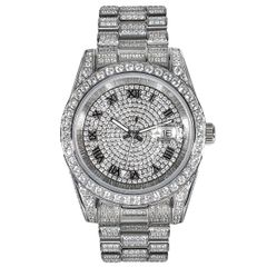 ジュエリーウォッチ ジュエリー時計 ローマンダイヤル 全面フルCZダイヤ