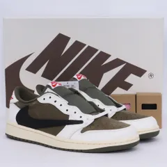 未使用 27.5cm NIKE × TRAVIS SCOTT Air Jordan 1 Low OG SP Reverse Olive DM7866-200