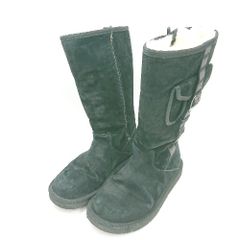 ■ ⊇ UGG アグ ボア RETROCARGO ムートンブーツ サイズ25 ブラック レディース E 【1502180068102】