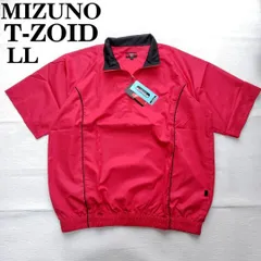 【春夏秋/快適をキープ/未使用タグ付】MIZUNO ミズノ T-ZOID 半袖ジャケット LL 赤 メンズ/ゴルフ/撥水/PROOF PLUS/大きいサイズ