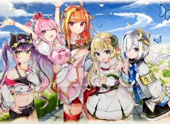 【中古】タペストリー(大型) ホロライブ4期生 横型B2タペストリー 「バーチャルYouTuber ホロライブ×アトレ秋葉原 ホロライブ夏祭り」