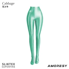 AMORESY アモレシー Eleganza ロゴ タイツ 光沢 美脚 SLIKTEX Superfine 極薄 シアー ツルピタ フータータイツ レギンス グラビア メンズ コスプレ 男女兼用 8117