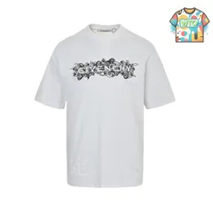 【今日WTO】GIVENCHY フローラル刺繍 T シャツ-JF33