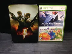 バイオハザード 5 デラックスエディション, エースコンバット 6＆ビューティフル塊魂 XBOX 360 ソフト 2点まとめて mFF103 ● ★