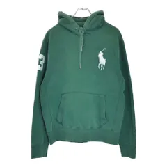 Polo by Ralph Lauren ポロ ラルフローレン ビッグポニー スウェット パーカー グリーン(メンズ M)中古 古着 V6942