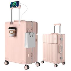 新品 BLUESEA スーツケース キャリーケース ローズゴールド Mサイズ
