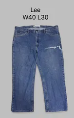 Lee バギーデニム　シルバータブ好きに　アメリカ古着