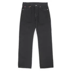 リーバイス Levi's 00s 2000年代 501 ブラックデニムパンツ ジーンズ ストレート 定番 アメカジ 505 517 USA ヴィンテージ アメリカ 古着 メンズ ズボン パンツ 黒 W30 L30【中古】