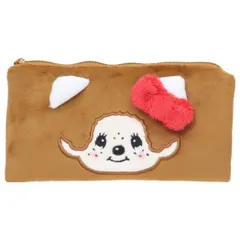 【メール便】モンチッチxハローキティ コスメポーチ フェイスフラットポーチ ケイカンパニー ペンケース 小物入れ キャラクター グッズ 