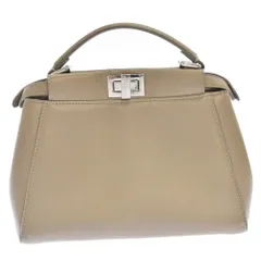 FENDI (フェンディ) PEEKABOO MINI　ピーカブー ミニ アイコニック 2WAY ハンドバッグ ショルダーバッグ 8BN244 グレーのサムネイル