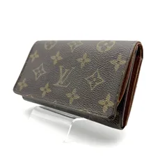 【 美品 】LOUIS VUITTON　ルイヴィトン　モノグラム　ポルトモネ　ビエ　トレゾール　二つ折り財布　コンパクトウォレット　ブラウン