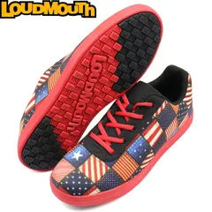 Loudmouth ラウドマウス LM-GS0005 スパイクレス ゴルフシューズ Vintage American×Red（449）ビンテージアメリカン×レッド 【メンズ/レディース】のサムネイル